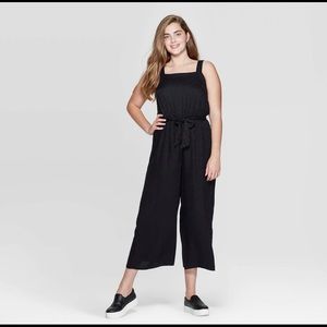 Black Wide-Leg Jumpsuit